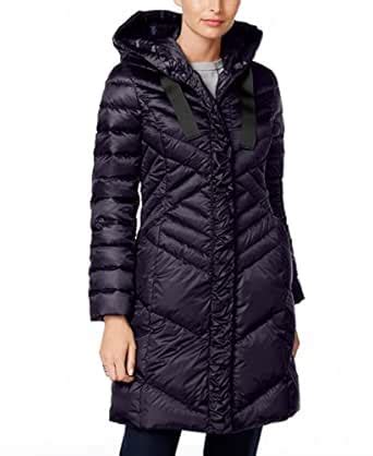 Buy T Tahari Women's Noelle Diagnoal Quilt 3/4 Soft Down, Nightfall, S ...