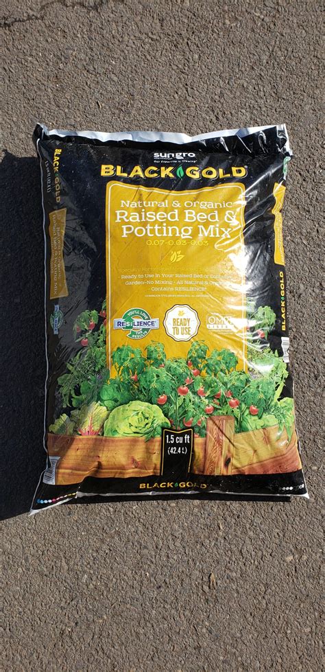 1.5 cf Black Gold Natural & Organic Raised Bed & Potting Mix ...