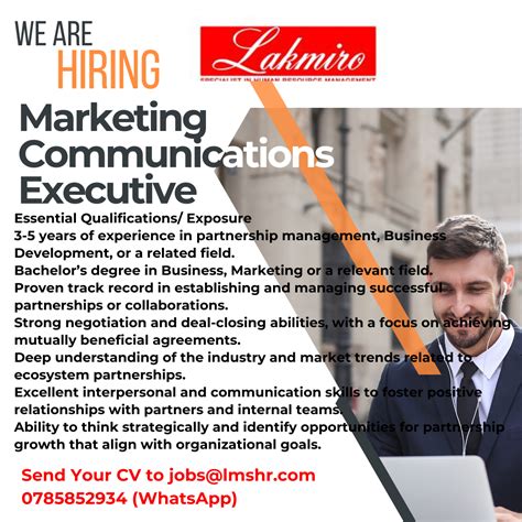 Marketing Communications Executive 2026