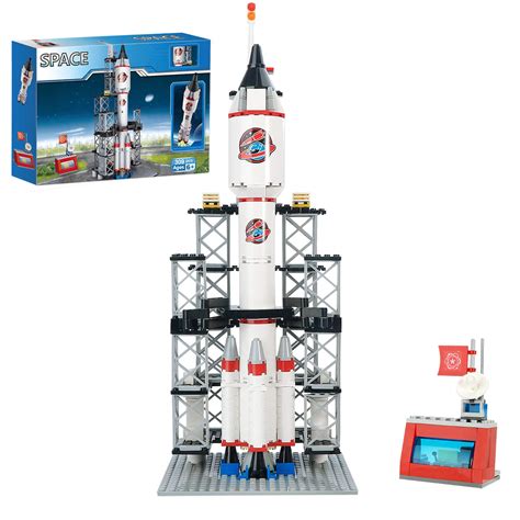 Buy BRICK STORY Rocket Launch Center Space Explorer Building Kit Space ...