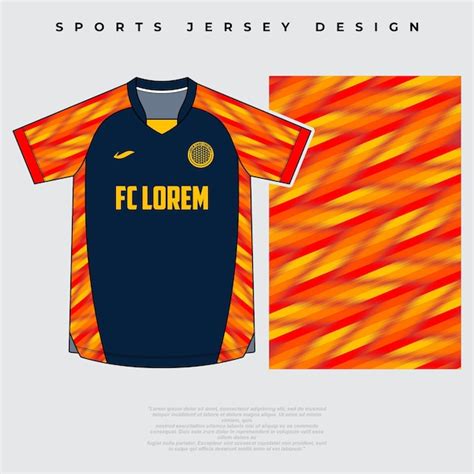 Vector sports jersey design sublimation | Premium Vector