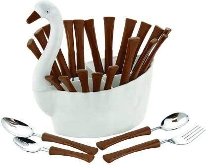 Hindustan Cutlery Set, 24 PCs Set, Spoon Set, Plastic Cutlery Set ...