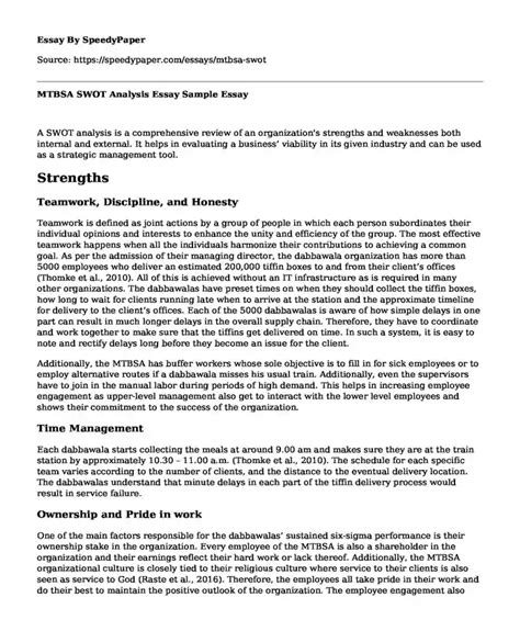 Image result for SWOT Paper Example