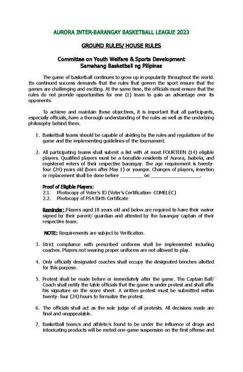 Rules of Basketball 的图像结果