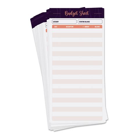 Buy SOUL MAMA Expense Tracker Budget Sheets (Set of 75) - A6 Budget ...