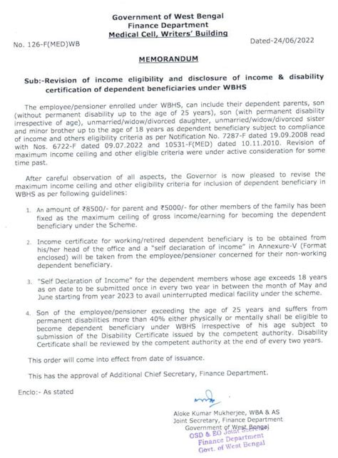 Revision of income eligibility and disability certification under WBHS ...