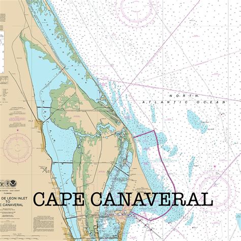 Florida Cape Canaveral Map