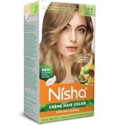 Nisha Creme Hair Color Golden Blonde, Permanent Hair Colour for Women ...