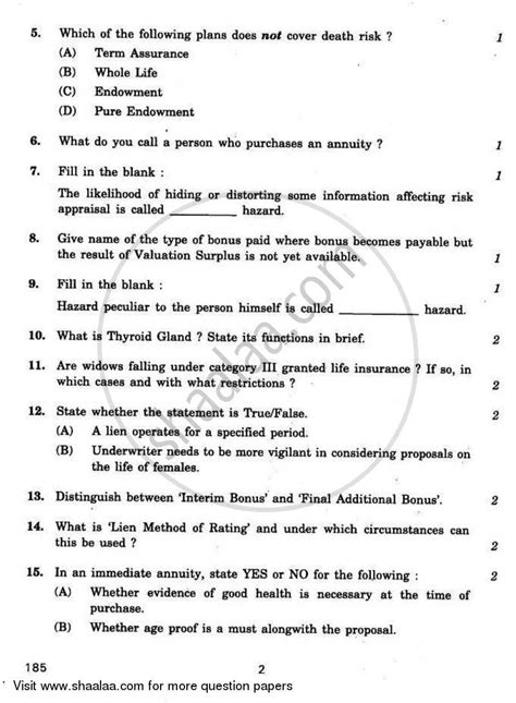 Principles and Practices of Life Insurance 2010-2011 Arts (English ...