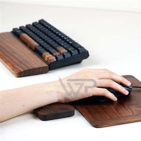Professional Wood Craft™ Sheesham Solid Wooden Palm Rest | Ergonomic ...