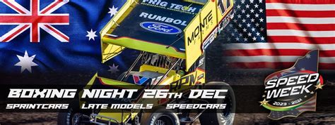 Boxing Night USA v WA Sprintcar Speedweek rd1, Perth Motorplex, Kwinana ...