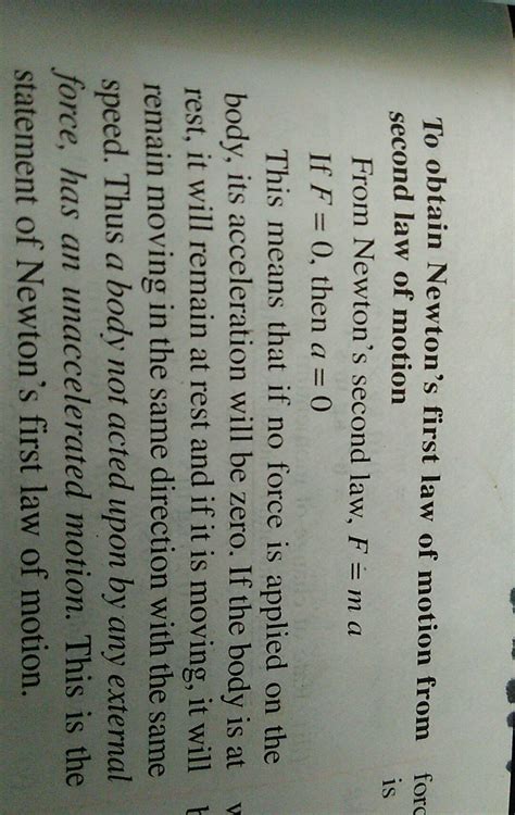 state newtons 2 law .explain how it gives definition of force .explain ...