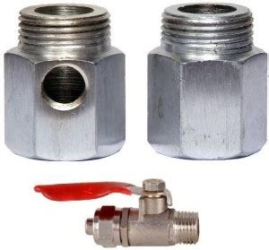 daily home's 1” Metal Sink Mixer Nipple + 1/4” Brass Inlet Ball Valve ...