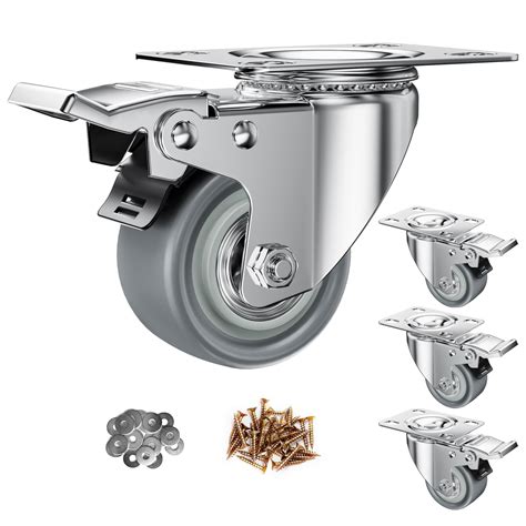 2 Inch Caster Wheels Casters Set Of 4 Heavy Duty | Desertcart INDIA