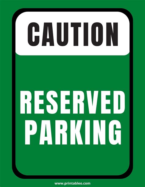 21+ Printable Reserved Parking Sign | Download FREE PDFs