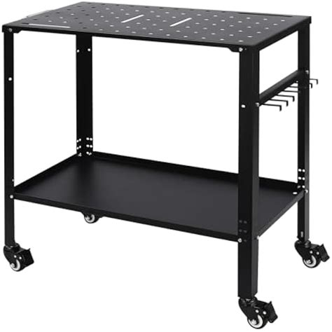 LIAPDG 2-Tiers Steel Welding Table, 36 x 18 x 36-38 Inch India | Ubuy