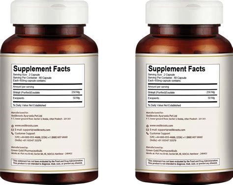 Buy VEDIKROOTS SHILAJIT 60 CAPSULES 450 MG 100% ORGANIC |FOR METABOLISM ...