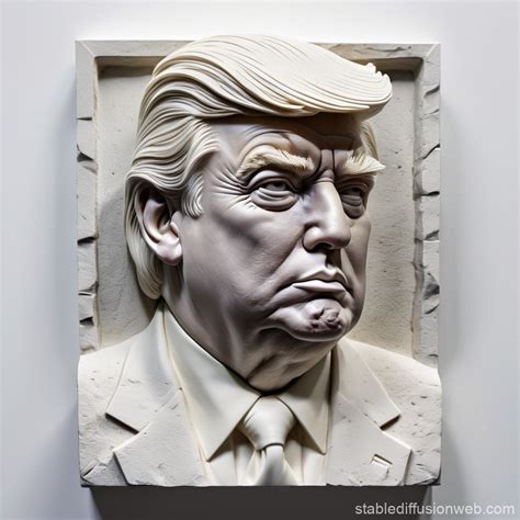 High Relief Sculpture of Donald Trump | Stable Diffusion Online