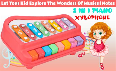 Buy Zest 4 Toyz 2 in 1 Baby Xylophone Piano Musical Toy for 1 - 3 Year ...