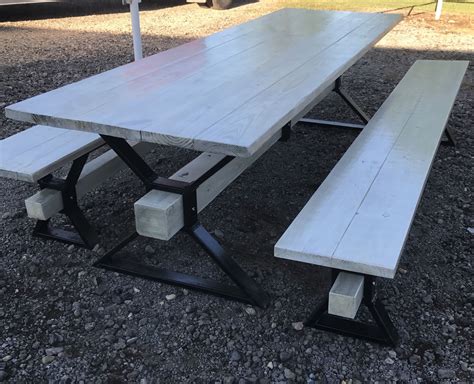 Metal Frame For A Picnic Table at Hazel Anderson blog