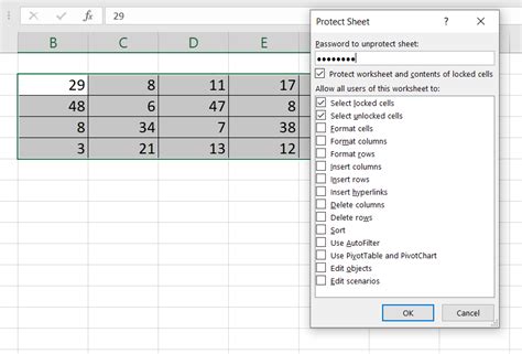 Image result for Lock Data in Excel