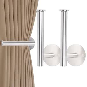 Buy Groleca 2 Pack Curtain Tiebacks Adhesive No Drilling for Curtains ...