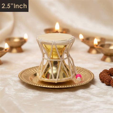 Buy Online | Divine Brass Damru – 2.5 Inch | Satvikstore.in ...
