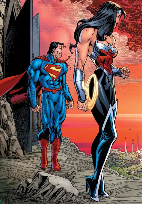 Superman and Wonder Woman by Bart Sears | Wonder woman comic, Superman ...