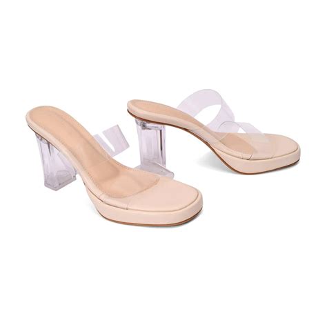 Buy Gabbana Trendsetter Block Beige Heels | Lino Perros