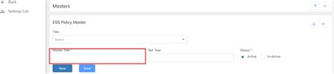 ESS Policy configuration- Master level/Contract Level : StaffingGo Support