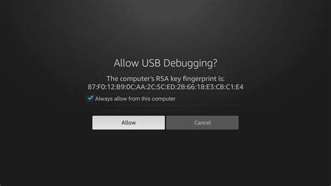 Image result for Allow USB Debugging Prompt