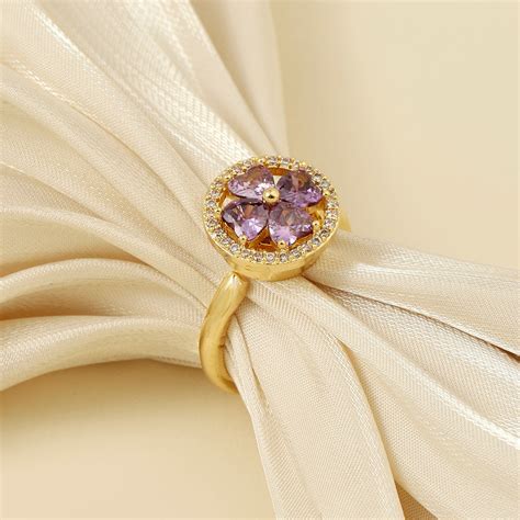 Esme Crystal Blue Floral Spinner Ring | Salty – Salty Accessories
