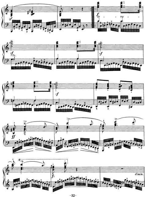 40首车尔尼Op.299钢琴快速练习曲（NO.34）_钢琴谱_歌谱下载_搜谱网