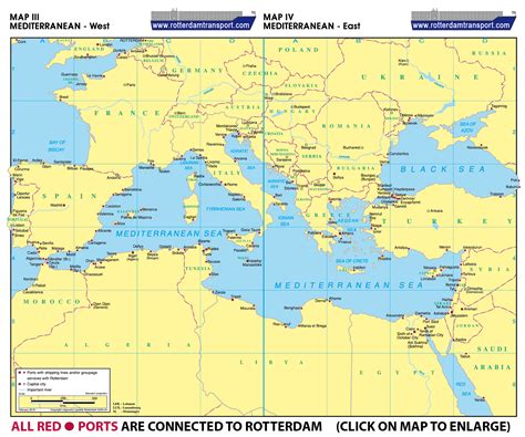 Mediterranean Ports Map