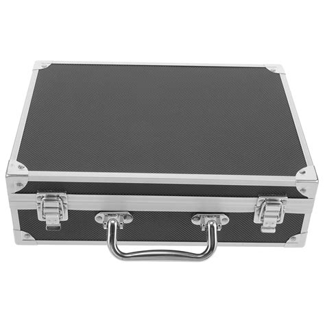 WOONEKY Box Sound Card Toolbox Briefcase for Men - Aluminum Metal Case ...