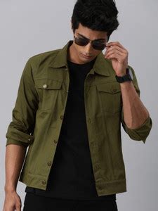 KASHIAN Full Sleeve Solid Men Denim Jacket - Buy KASHIAN Full Sleeve ...