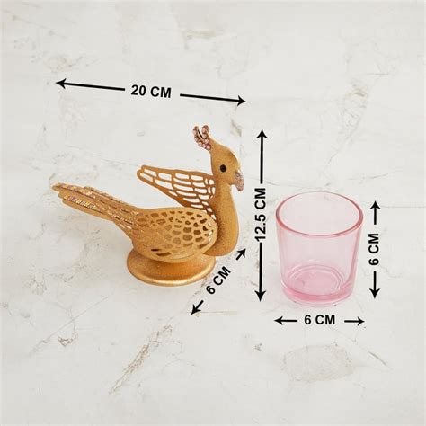 Buy Fiesta Moksha Metal Parrot T-Light Holder - Set of 2 from Home ...