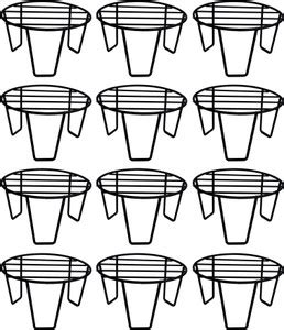 V Trisha Creative Set of 12 Pieces In Black Color For Both Outdoor ...