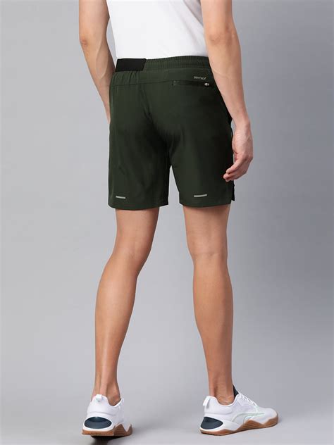 Alcis Men Green Slim Fit Running Sports Shorts AAMSHOSM00058405
