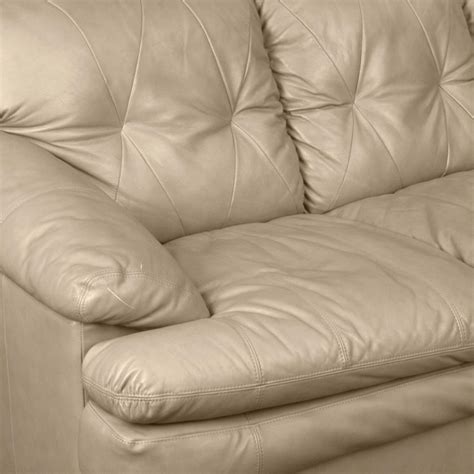 Buy Napster Leather 3-Seater Sofa - Beige from Home Centre at just INR ...
