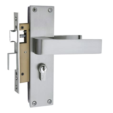 Heavy Duty Zinc Mortise Door Lock, Silver Satin Finish (O-33) – ATOM LOCKS
