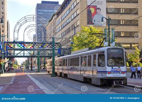 Buffalo Metro Rail, Buffalo, New York Editorial Photography - Image of ...