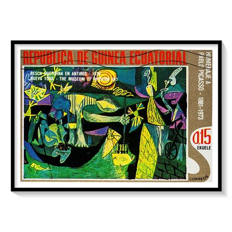 Fisherman at night from Antibes Painting & Wall Art Print by Pablo ...