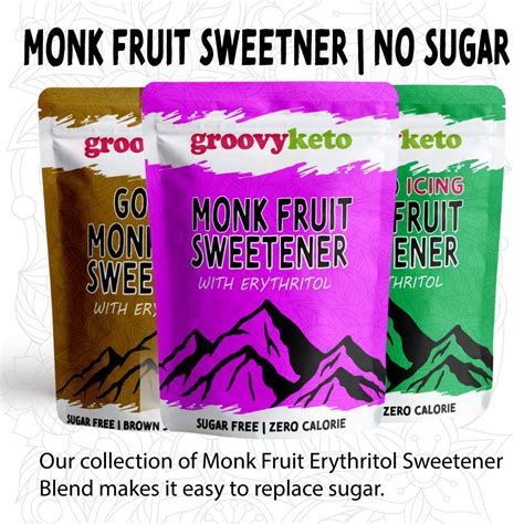 Golden Monk Fruit and Erythritol Sweetener - Brown Sugar Replacement ...