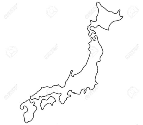 Japan Map Drawing at PaintingValley.com | Explore collection of Japan Map Drawing
