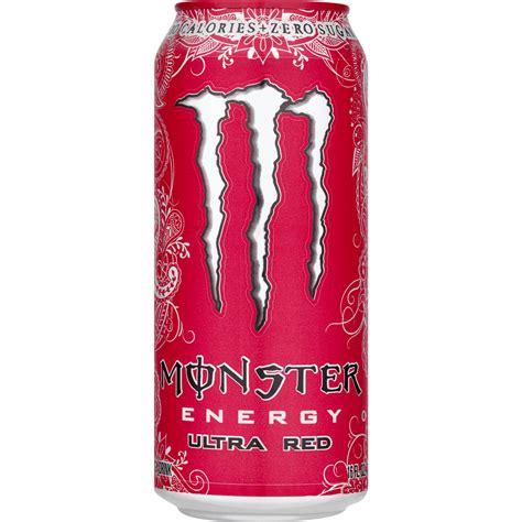 Monster Energy Ultra Red Energy Drink, 16 Fl Oz – Walmart Inventory ...