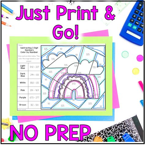 Spring Math Color by Number Worksheets 的图像结果