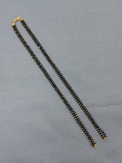 24 Inches Black Beads Chain – Kaushalya Art Jewellery