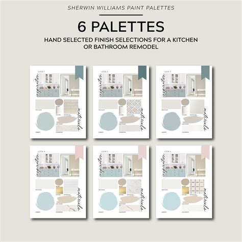 Sherwin Williams POWDER BLUE Paint Color Palette for Home - Etsy Sweden