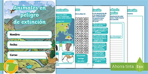 Actividades sobre animales en peligro de extinción - Twinkl